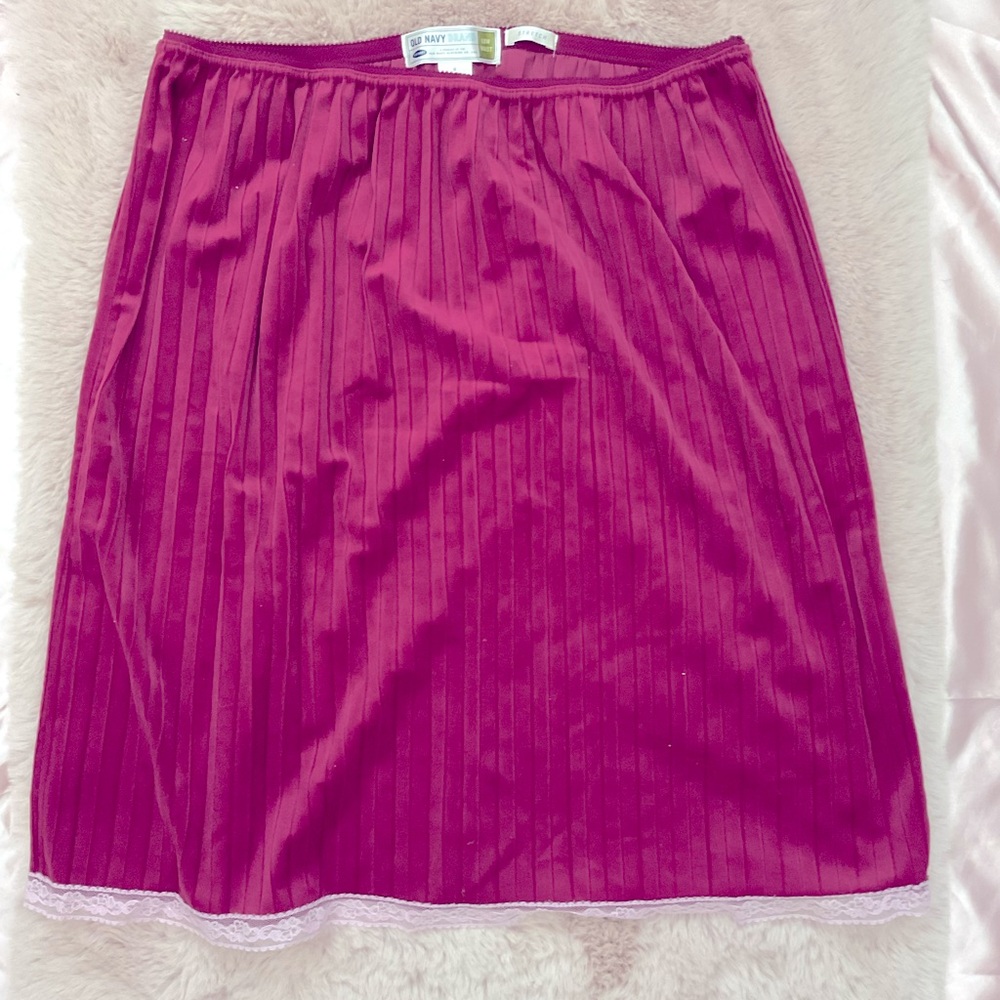 Purple Pleaded Skirt